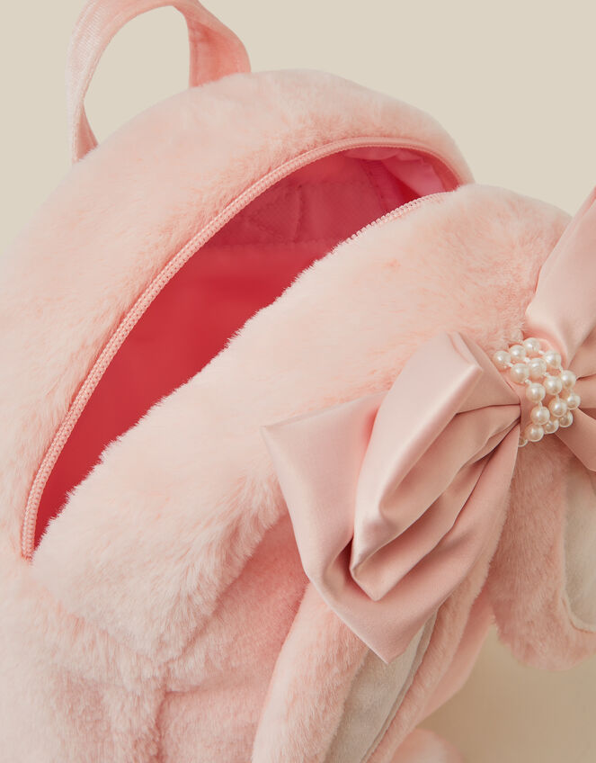 Faux Fur Bunny Backpack, , large