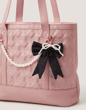 Bow Charm Tote Bag, , large