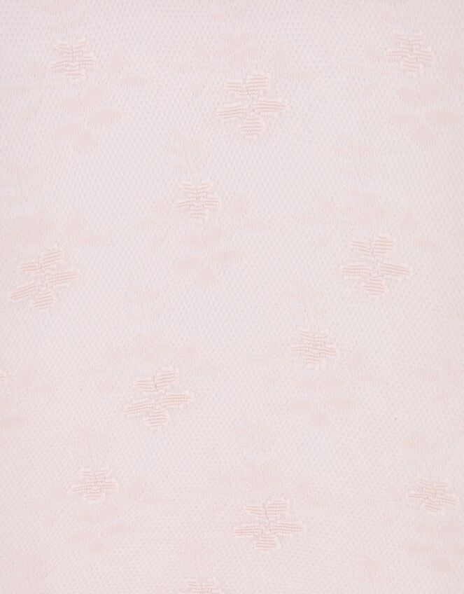 Lacey Flower Baroque Tights, Pink (PINK), large