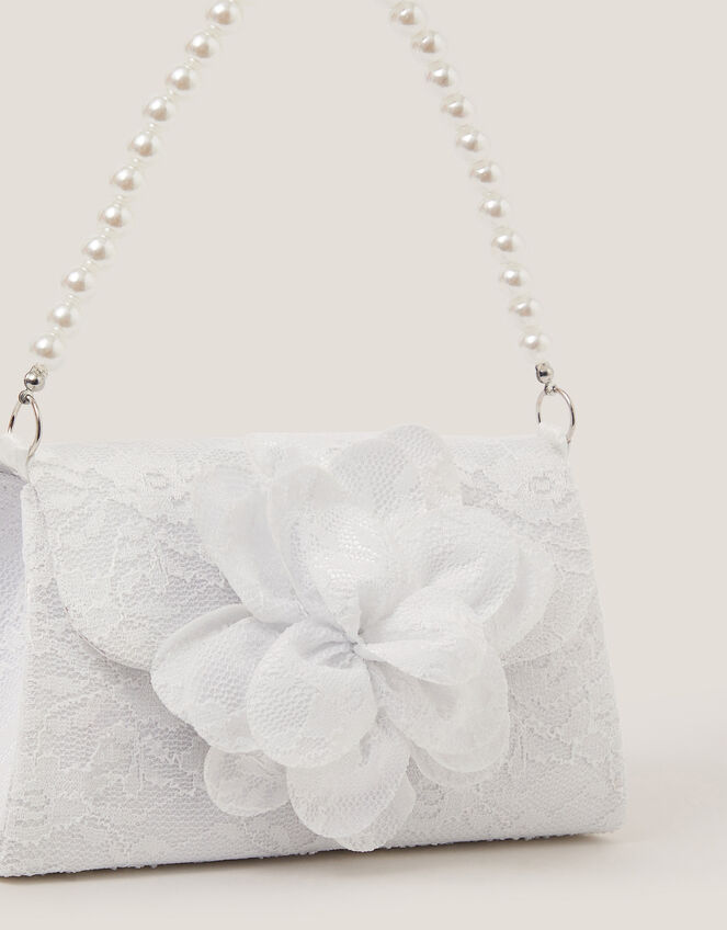 Mini Flower Lace Bridesmaid Bag, , large