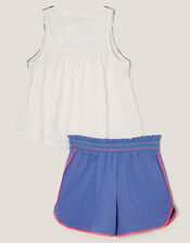 Crochet Vest and Shorts Set, Multi (MULTI), large