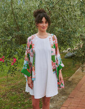 One Hundred Stars Kitsch Bouquet Short Kimono, , large