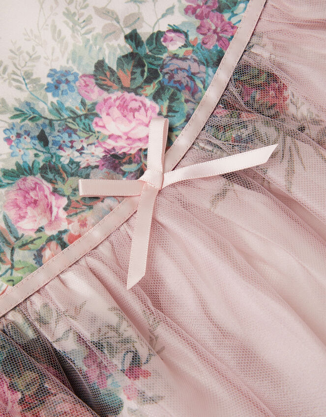 Baby Charlotte Floral Tulle Dress, Pink (PINK), large