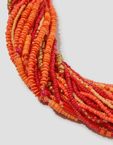 Multi-Strand Beaded Necklace, , large