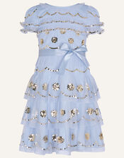 Lara Sequin Embellished Dress, Blue (BLUE), large