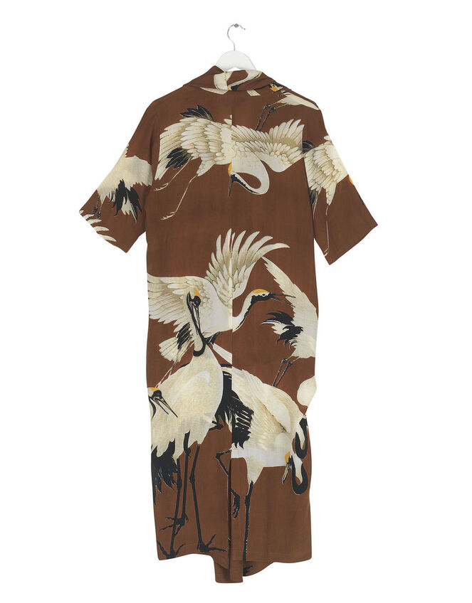 One Hundred Stars Cigar Rachel Dress, Brown (BROWN), large