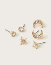 Celestial Earrings Set of Three, , large