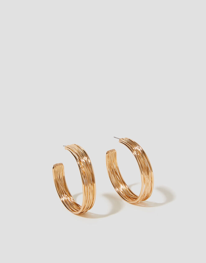 Wire Hoop Earrings, , large