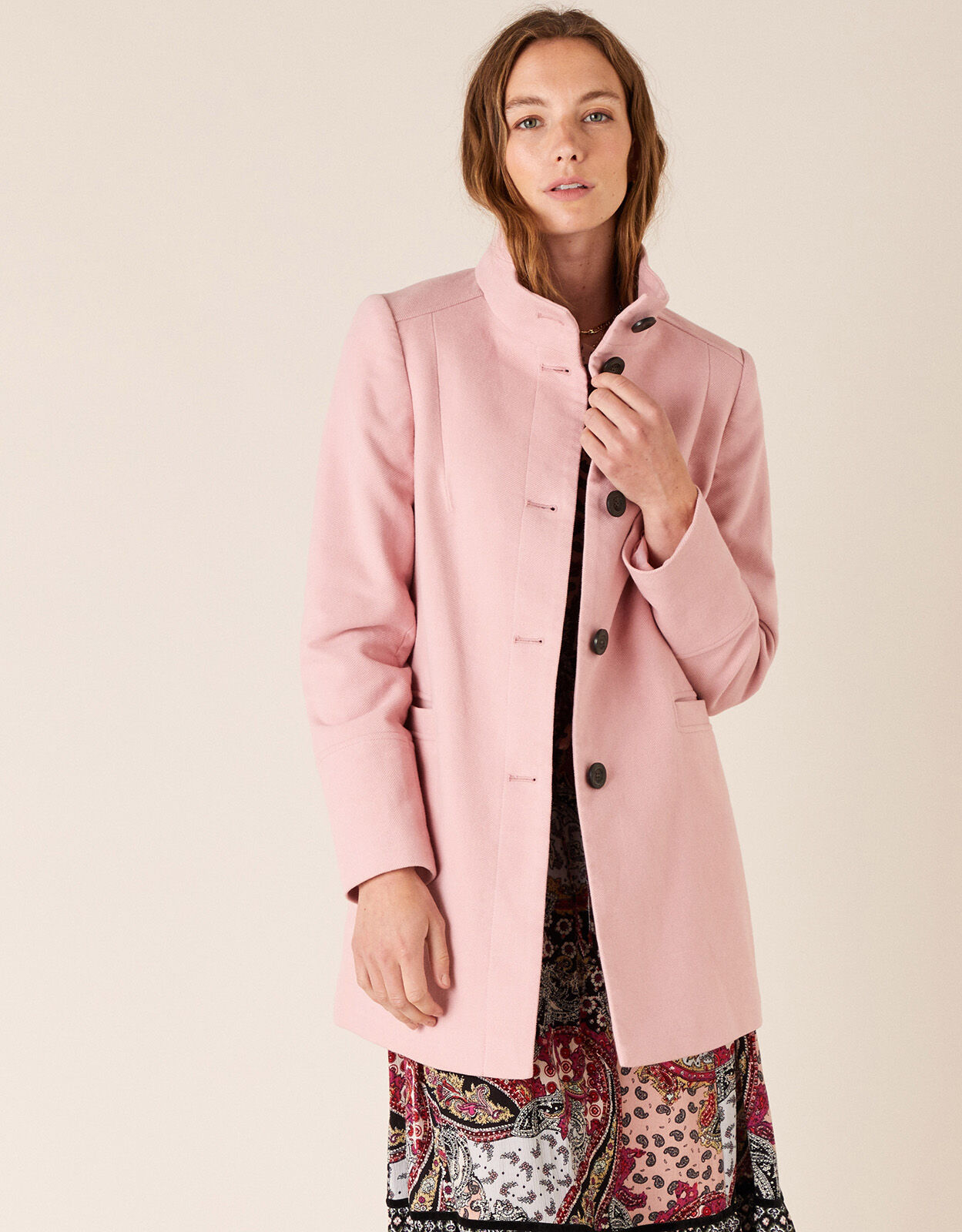 Monsoon louis check coat clearance