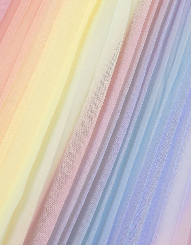 Rainbow Ombre Pleated Dress, Multi (MULTI), large