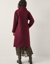 Freya Boucl&eacute; Coat, Red (BURGUNDY), large
