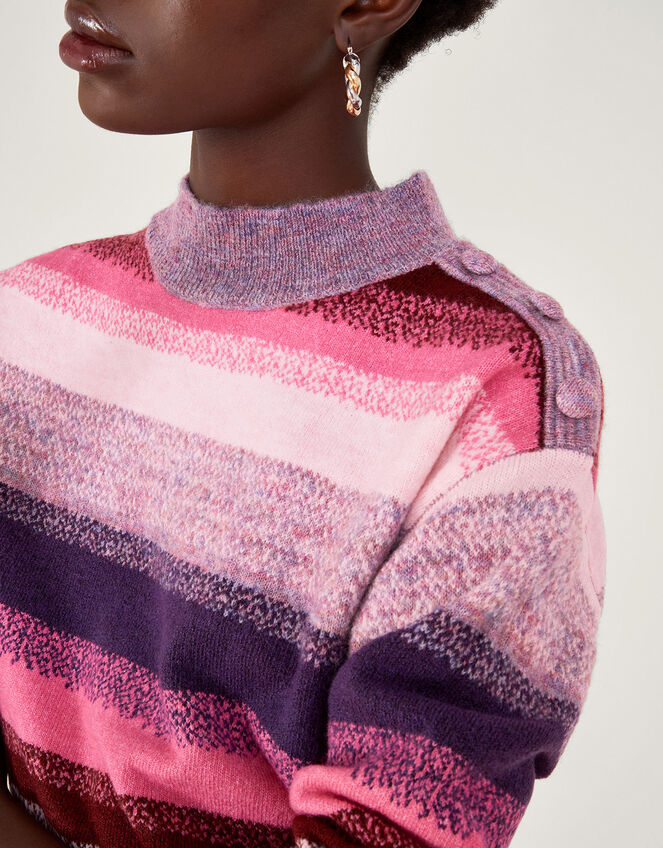 Stripe Jumper , Pink (PINK), large