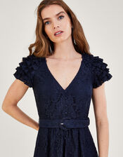 Anneliese Lace Tea Dress, Blue (NAVY), large