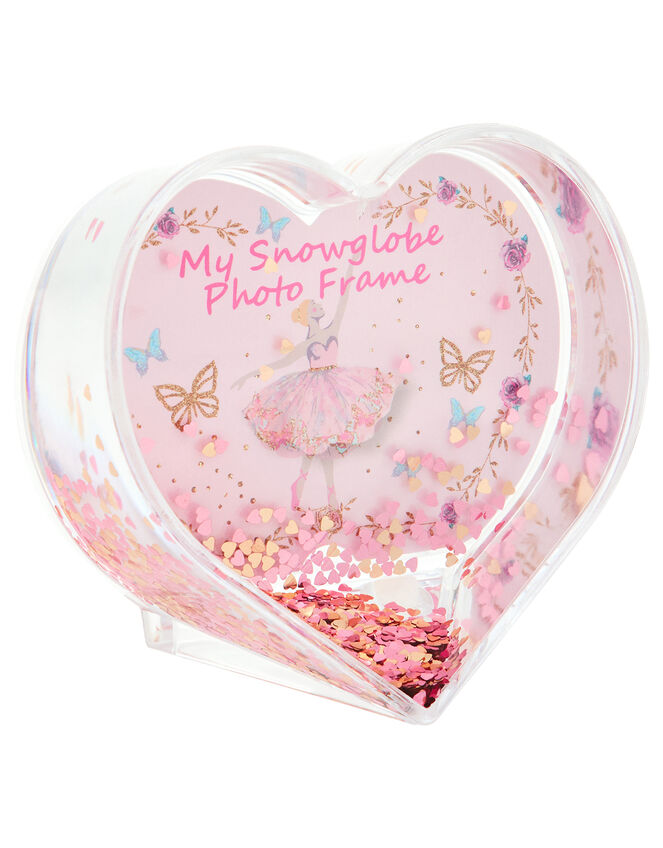 Ballerina Heart Snow Globe Photo Frame, , large