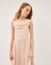 Cali Cowl Neck Prom Dress, Pink (PALE PINK), large