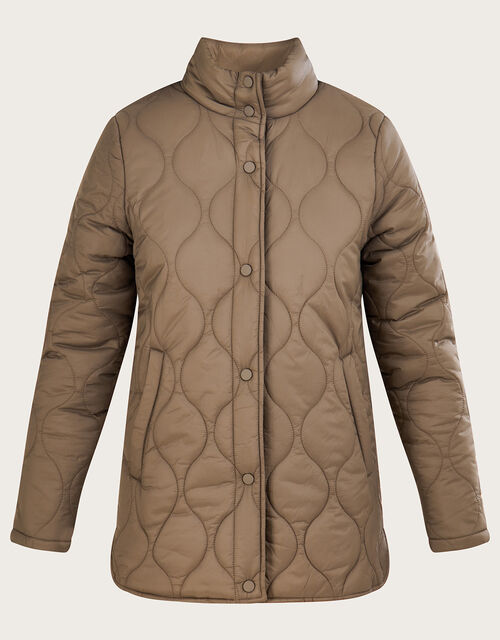 Orla Onion Padded Coat , Brown (BROWN), large