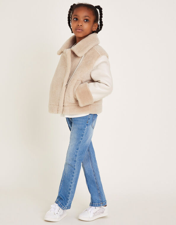 Aviator Jacket, Cream (CREAM), large