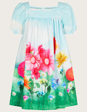 Floral Meadow Dress, Blue (BLUE), large