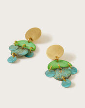 Small Embellished Drop Earrings, , large