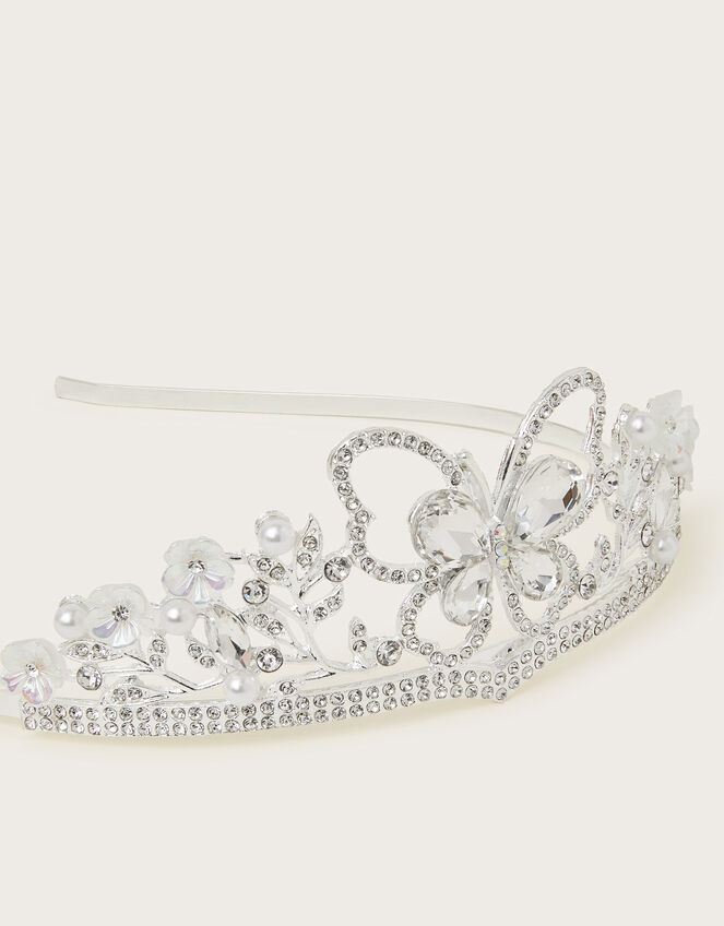 Jewel Butterfly Bridesmaid Tiara, , large