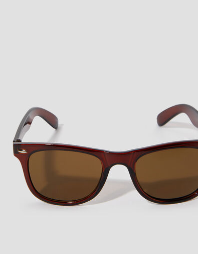 Wayfarer Sunglasses, DARK BROWN, large