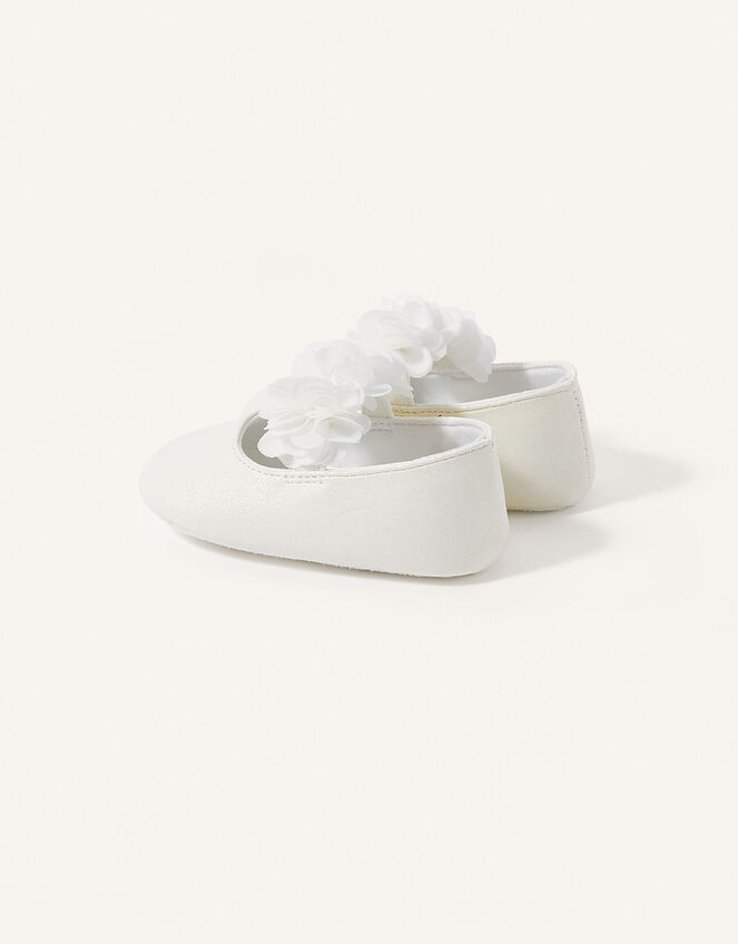 Shimmer Corsage Booties, Ivory (IVORY), large