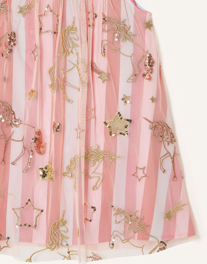 Trapeze Unicorn Embellished Dress, Pink (PINK), large