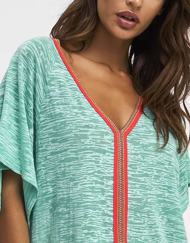 Pitusa Inca Abaya Maxi Sundress, Green (MINT), large