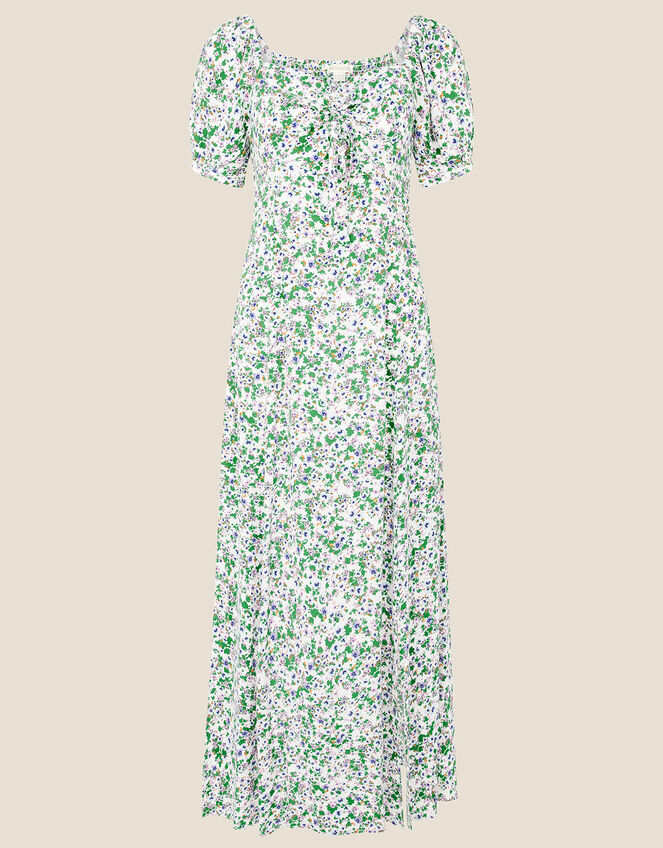 Ditsy Sweetheart Dress with Sustainable Viscose , Ivory (IVORY), large