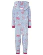 Vivianna Unicorn Sleepsuit , Blue (BLUE), large