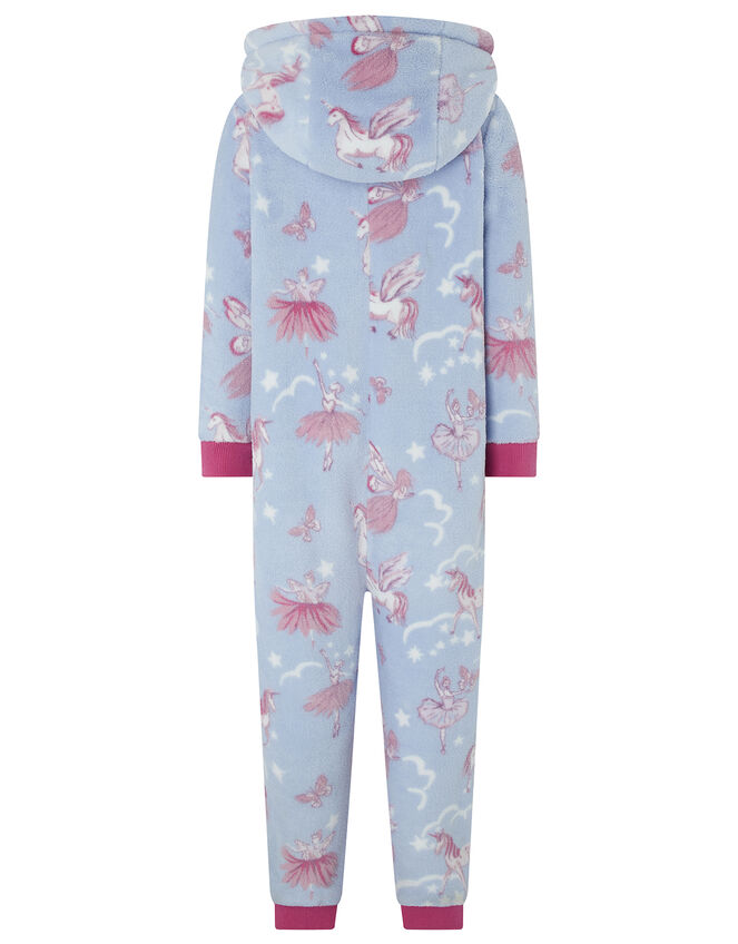 Vivianna Unicorn Sleepsuit , Blue (BLUE), large