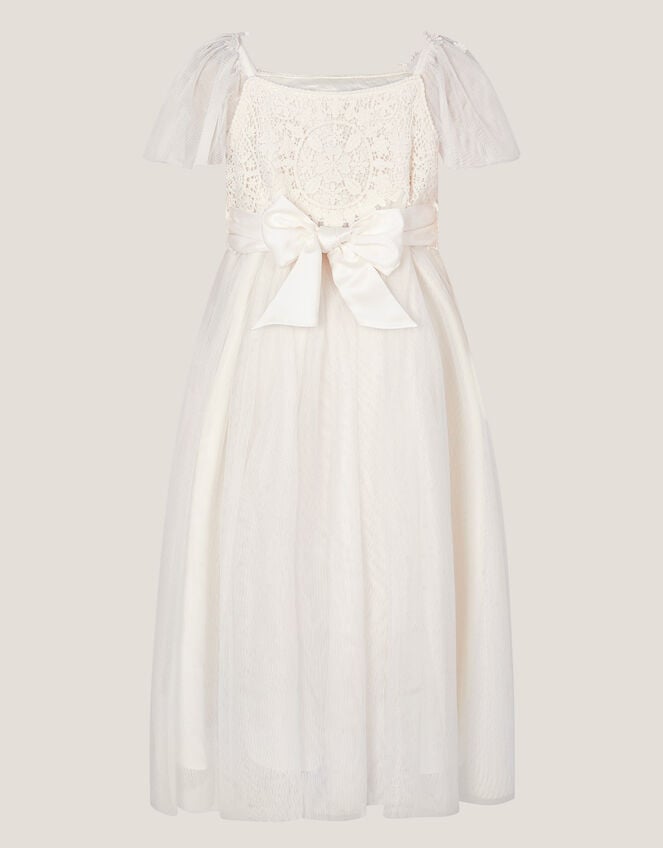 Starla Lace Tulle Dress, Ivory (IVORY), large