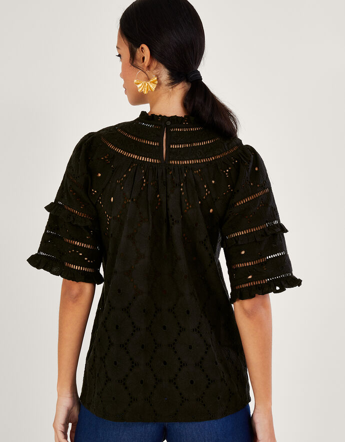 SOLD OUT Ruffled Edge Embroidered Top main image 0