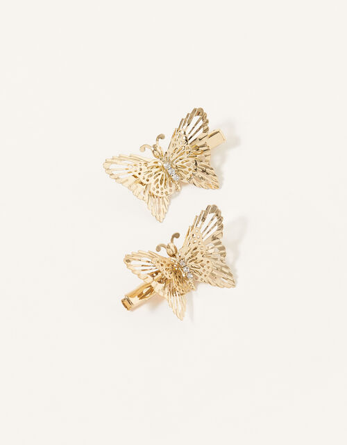 Diamante Butterfly Hair Clips Girls' Hair Accessories Monsoon UK.