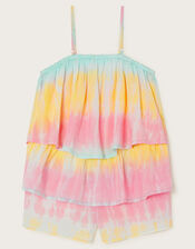 Tie Dye Culotte Playsuit, Multi (MULTI), large
