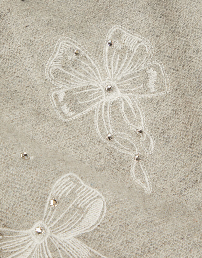 Baby Top and Tweed Pinafore Dress Set, Grey (GREY), large