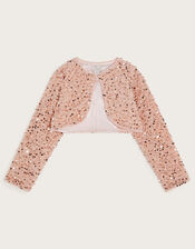 Aura Velvet Sequin Cardigan, Pink (PINK), large