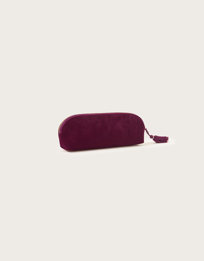 Velvet Tassel Pencil Case, , large