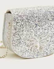 Diamante Butterfly Glitter Bag, , large