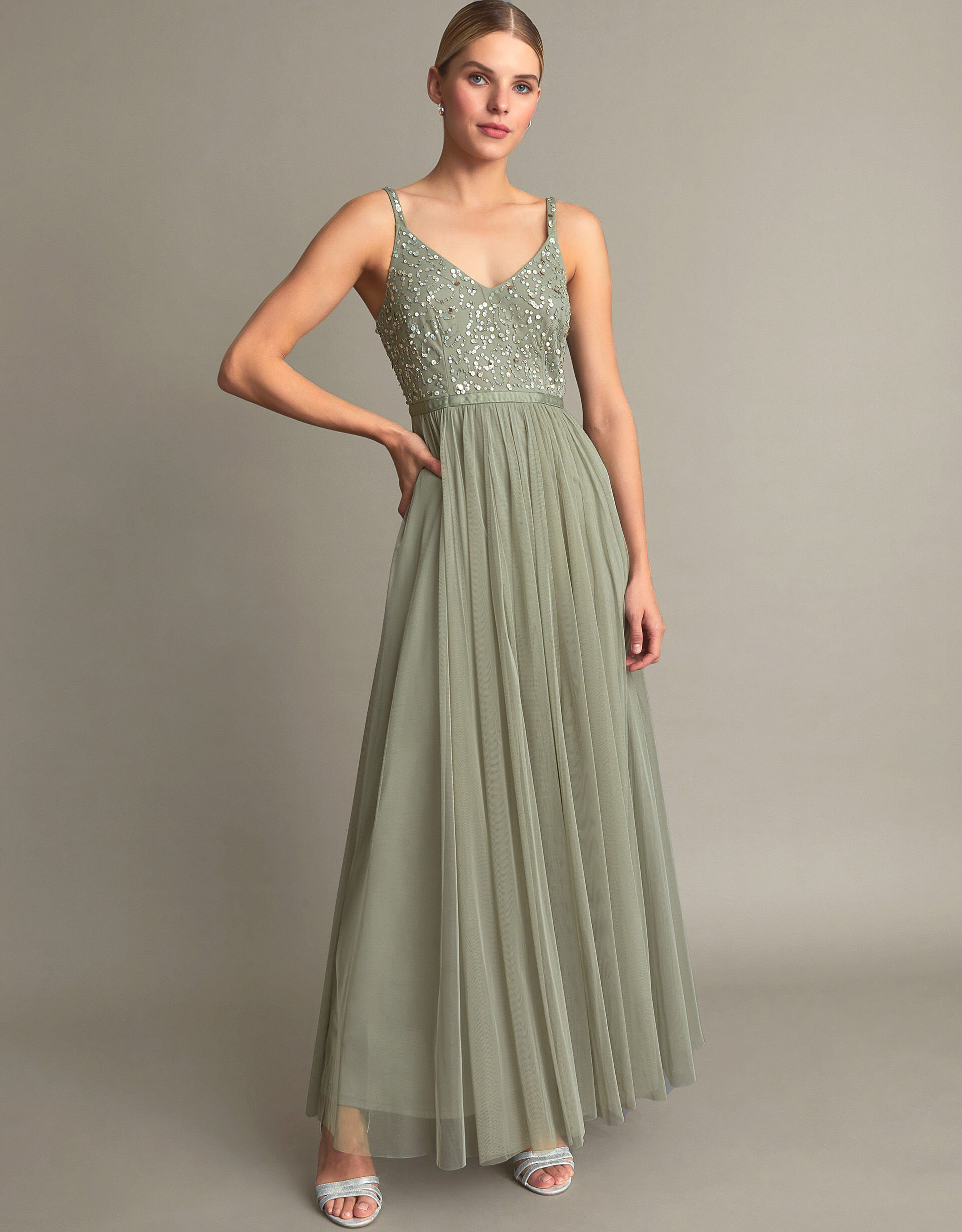 Green deals autumn dress