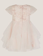 Baby Arabella Flower Ruffle Dress, Pink (PINK), large