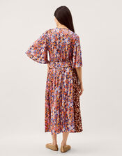 Ceri Floral Print Jersey Midi Dress, Multi (MULTI), large