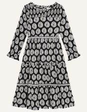 MINI ME Ella Circle Print Dress, Black (BLACK), large