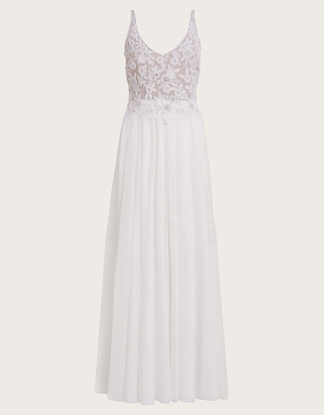 Delilah Embellished Bridal Dress Silver | Wedding Dresses | Monsoon UK.