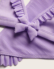 Sparkle Rib Halter Bikini Set, Purple (LILAC), large