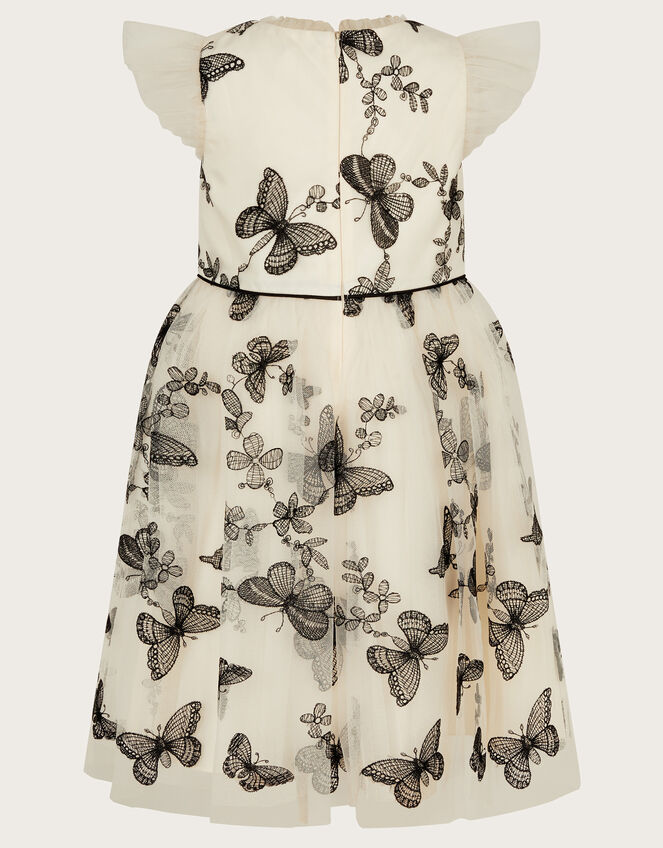Savannah Monochrome Butterfly Dress, Ivory (IVORY), large