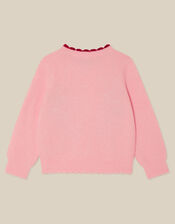 Candy Cane Christmas Jumper, Pink (PINK), large