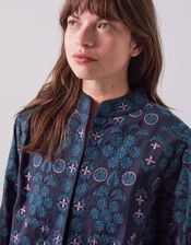 East Sophia Floral Embroidered Jacket, Blue (NAVY), large