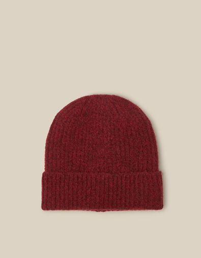 Katie Beanie Hat, Red (BERRY), large