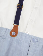 Aiden 3-Piece Suit with Braces, Blue (BLUE), large